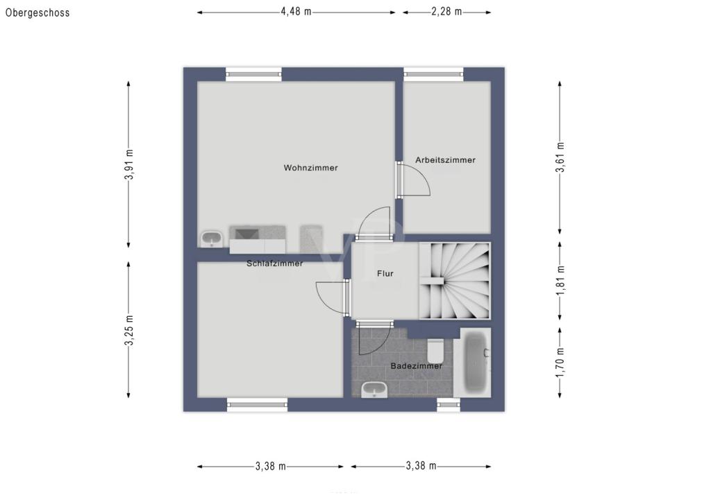 Grundriss Obergeschoss