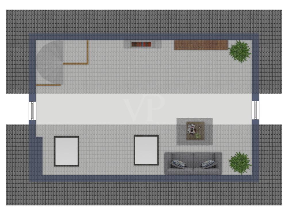 Grundriss Spitzboden