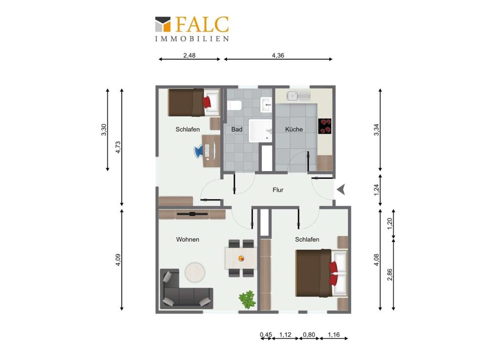 Grundriss Wohnung