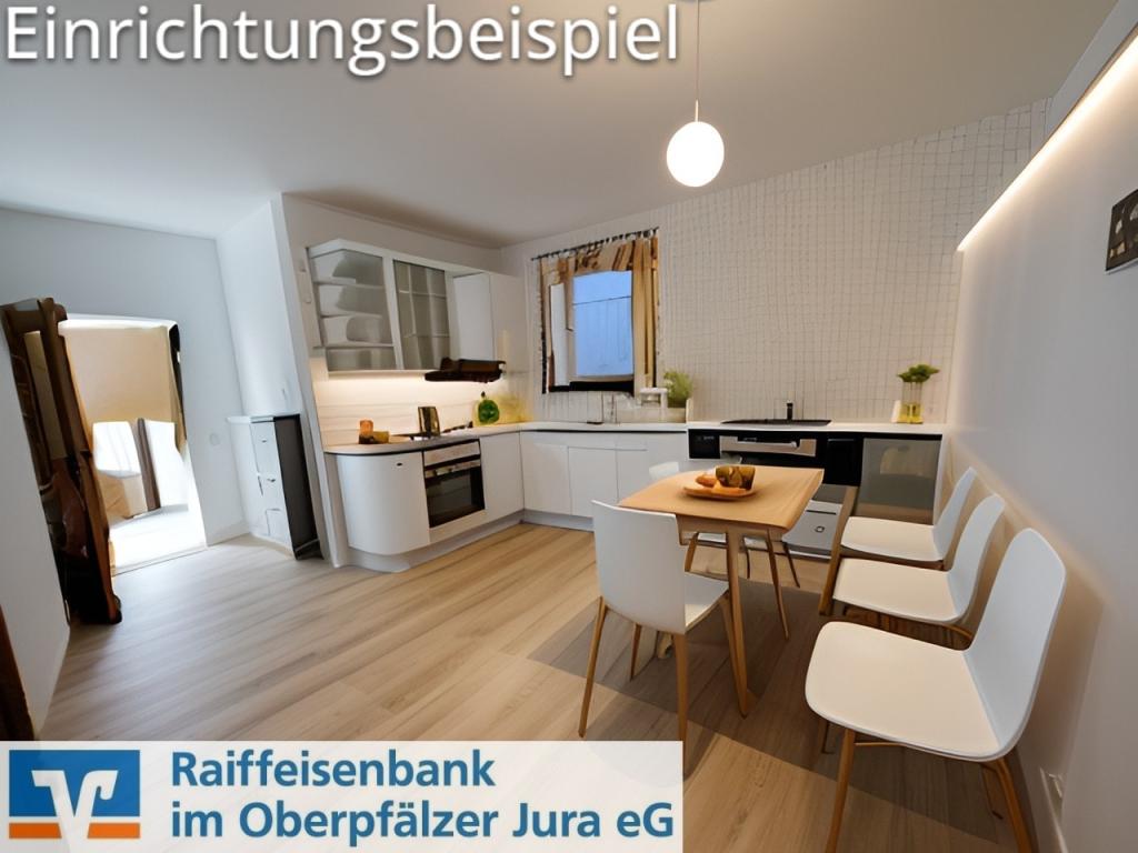 Vorher-Nachher: Küche mit Essbereich EG