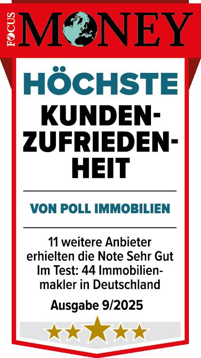 Siegel_FOMO_Hoechste Kundenzufriedenheit_2025_VON POLL IMMOBILIEN