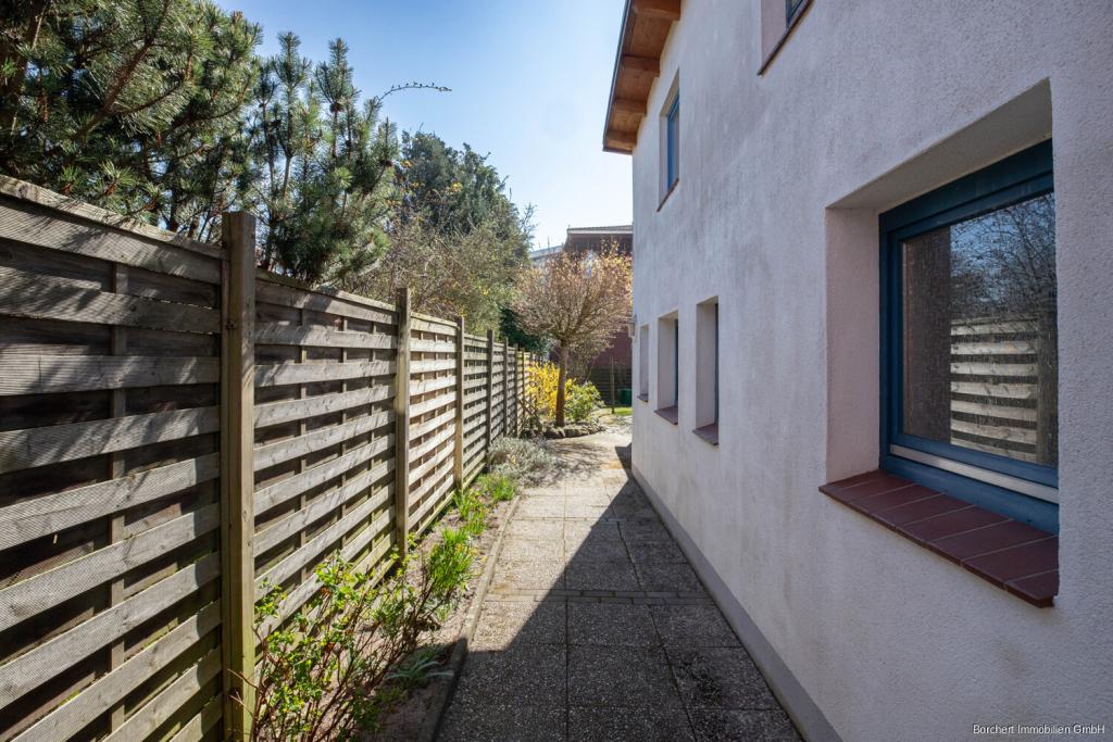 Seitenansicht vom Haus 