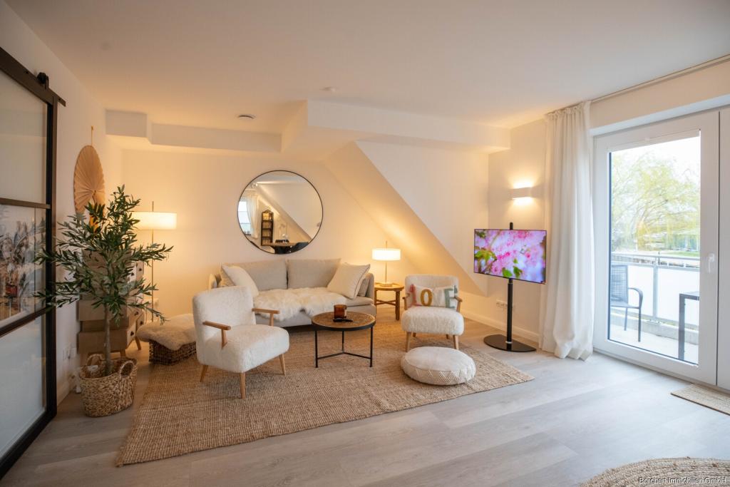 Schönes Wohnen am Deich bei Hamburg - Vollmöbliertes Apartment auf Zeit - Photo 1
