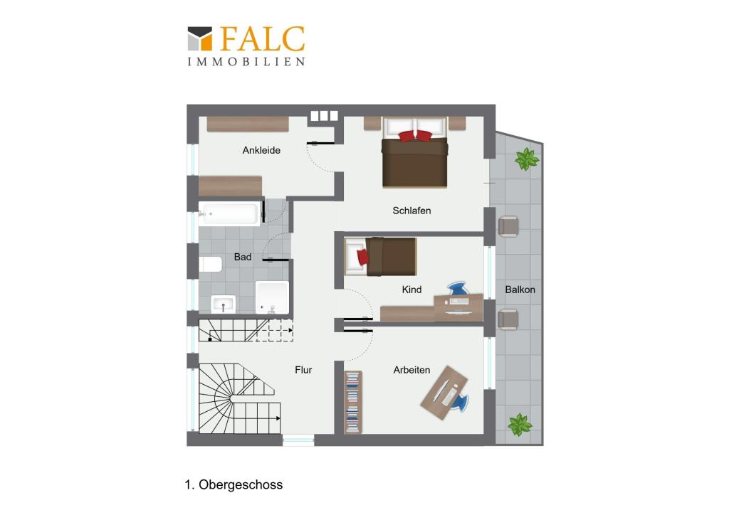 Grundriss 1.Obergeschoss