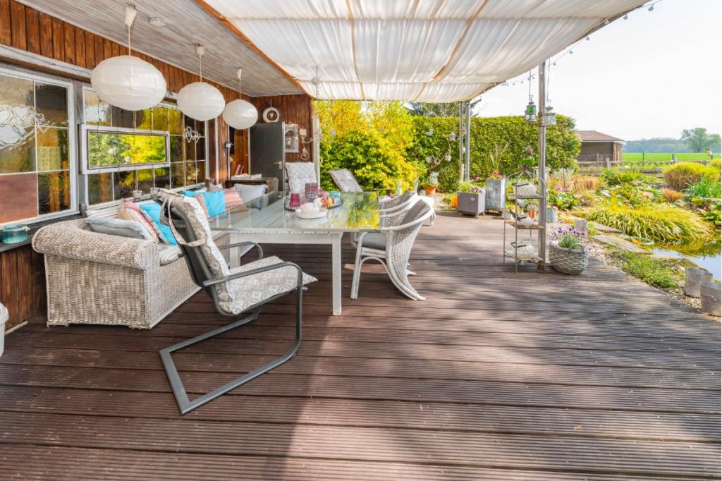 Gartenhäuschen Terrasse