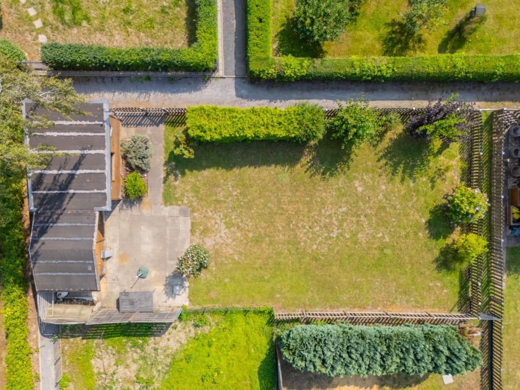 Drohnenansicht Garten