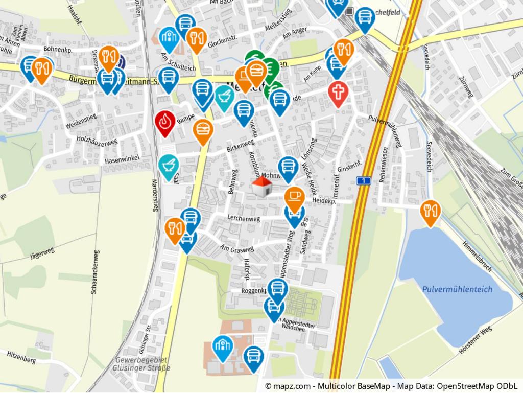 Geolyzer Kartenausschnitt
