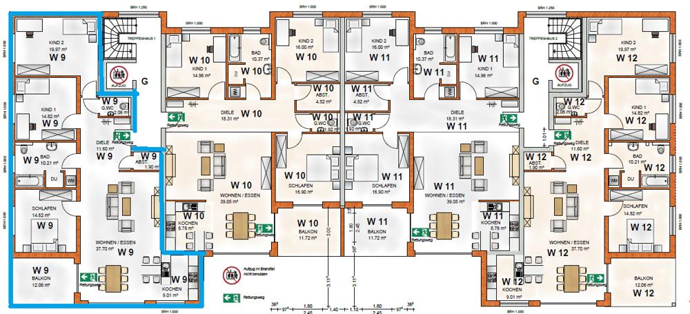 Lage Wohnung 9