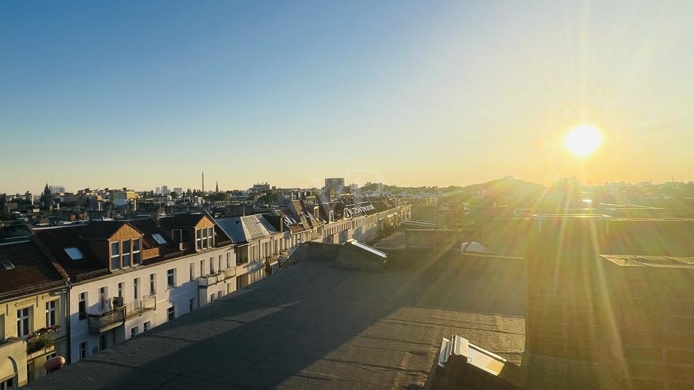 Abendsonne - Blick von der Terrasse