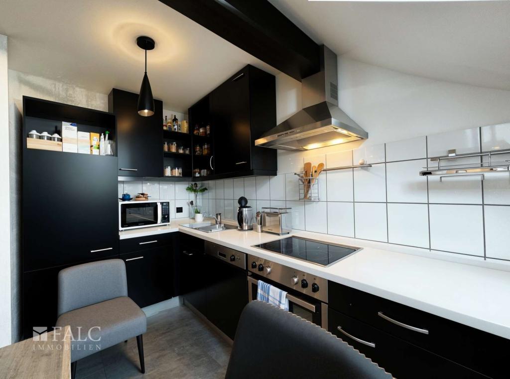 Küche - Wohnzimmer - BearbeitetKüche, Modern - (KI generiert)