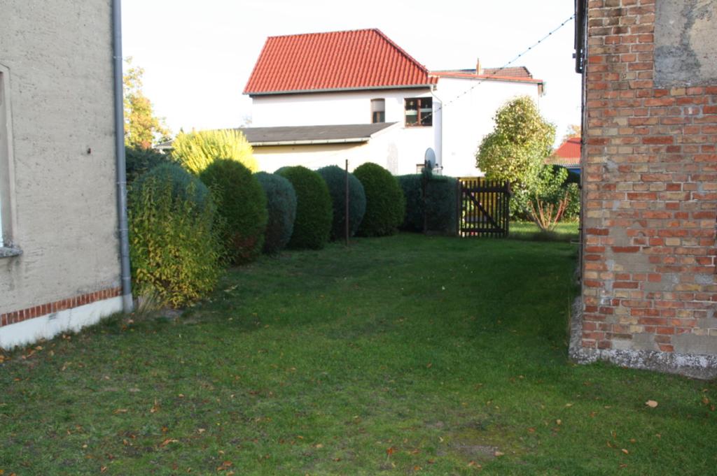 Blick auf das Grundstück