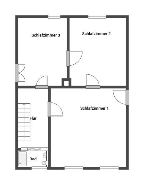 Grundriss 1. Etage