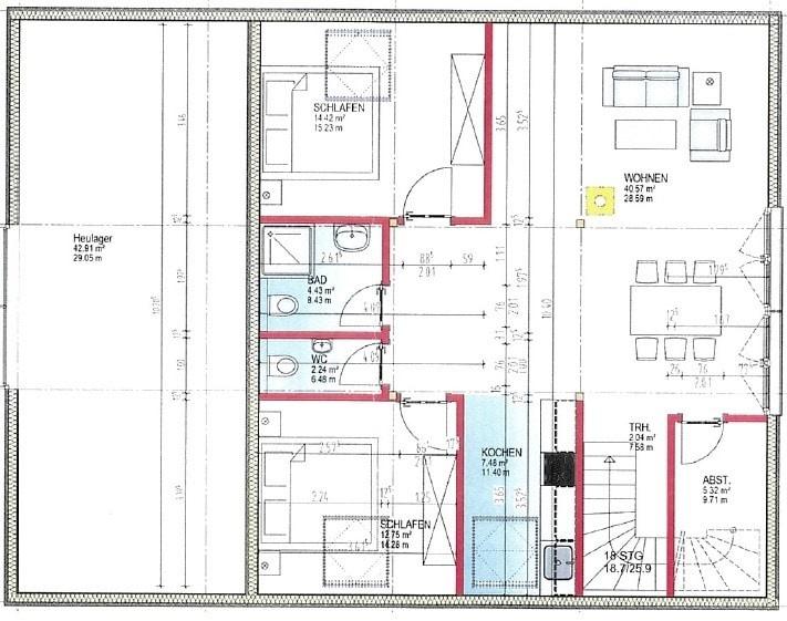 Grundriss Gästewohnung