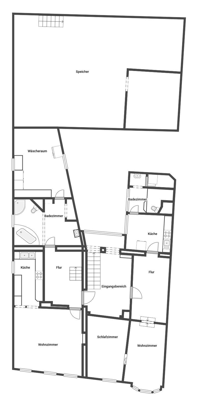 Grundriss 1. Etage