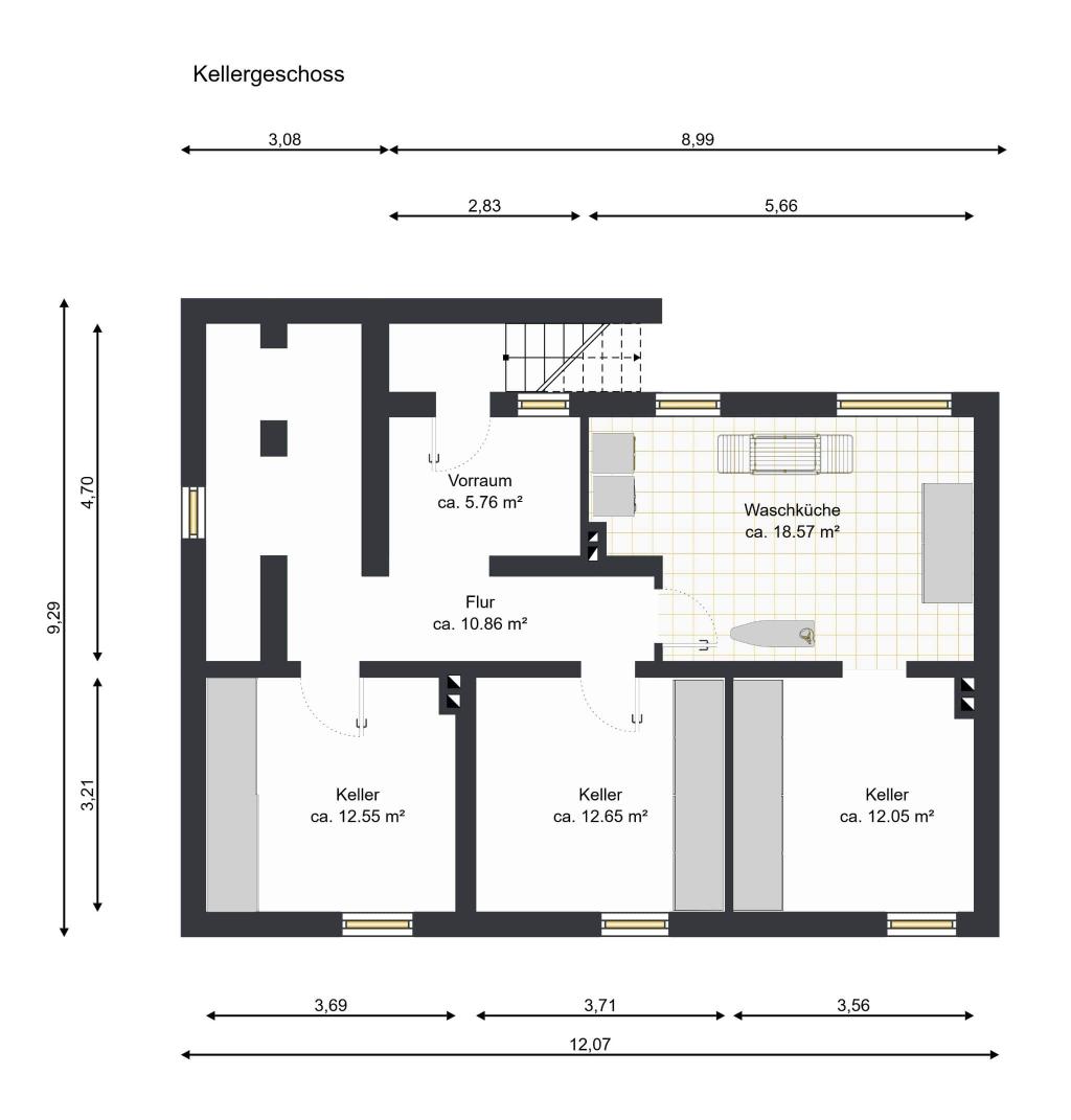 Grundriss Keller
