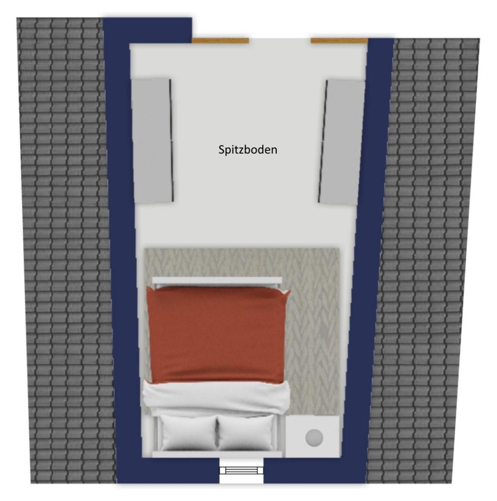 Möblierte 2-Zimmer-Dachgeschosswohnung mit Spitzboden und Stellplatz - Photo 4