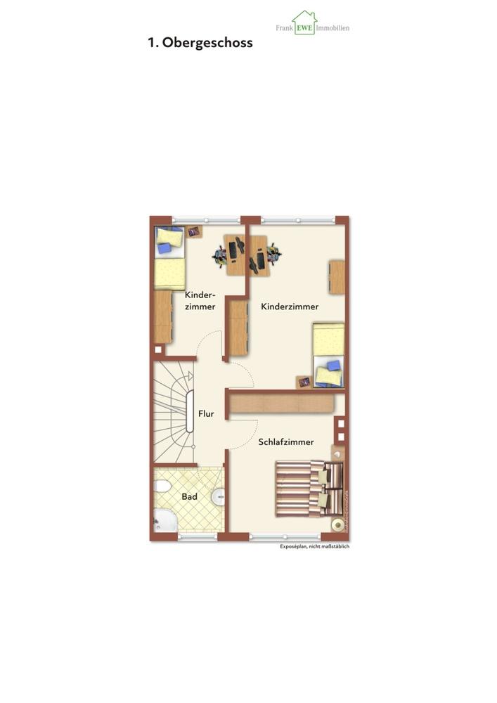 Grundriss 1. OG, immoG low, Einfamilienhaus mit Garage zum Kauf in Düsseldorf Hassels, Frank Ewe Immobilienmakler Düsseldorf Hassels (