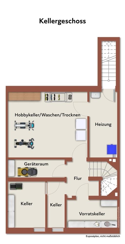 Grundriss KG,immoG low. Einfamilienhaus mit Garage zum Kauf in Düsseldorf Benrath, Frank Ewe Immobilienmakler Düsseldorf Hassels (2)