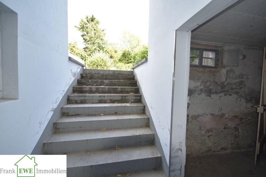 Kelleraufgang Garten, Mehrfamilienhaus zum Kauf in Düsseldorf Wersten, Frank Ewe Immobilienmakler Düsseldorf Hassels