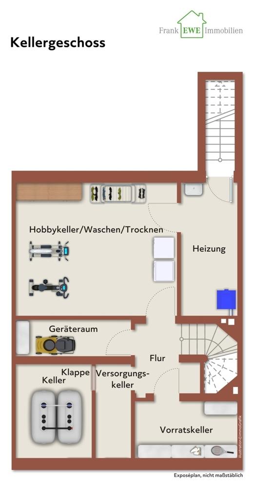 Grundriss KG immoG low, Einfamilienhaus mit Garage zum Kauf in Düsseldorf Benrath, Frank Ewe Immobilienmakler Düsseldorf Hassels (2)