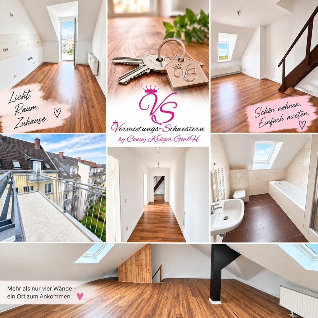 helle 2 Raum DG Maisonette Wohnung mit Balkon in Hauptbahnhofsnähe - Photo 2
