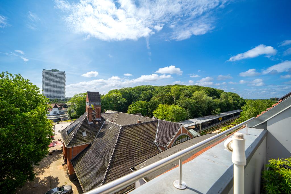 Blick vom Balkon