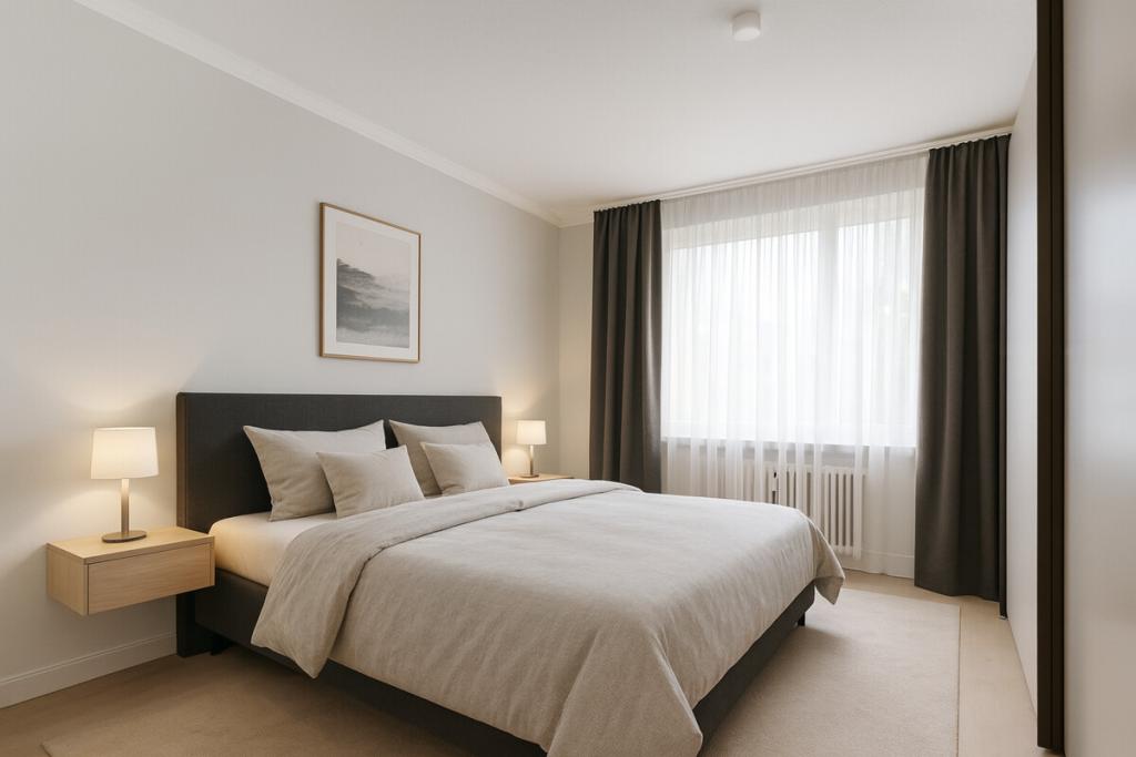 Homestaging Schlafzimmer (KI generiert)