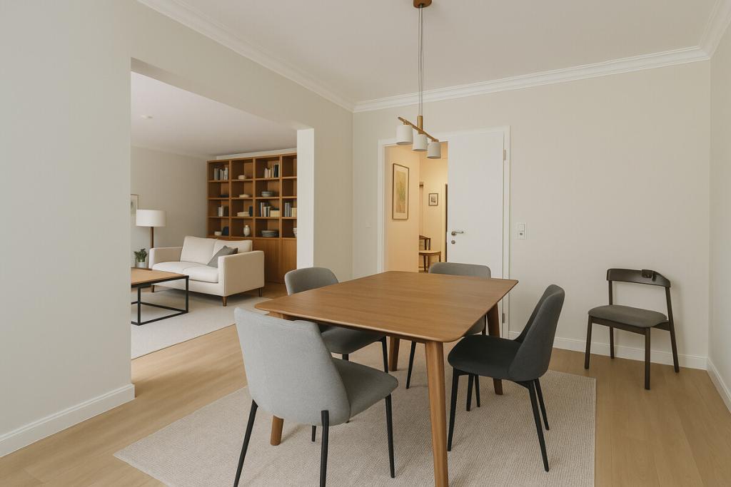 Homestaging Esszimmer (KI generiert)