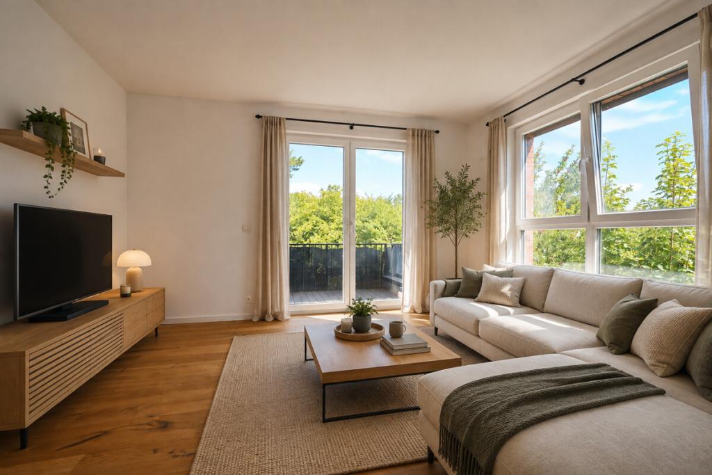Neubau: Zwei-Zimmer-Wohnung mit Balkon in ruhiger Seitenstraße von Meiendorf. - Foto 2