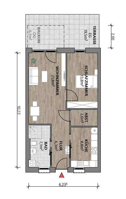 Grundriss Wohnung