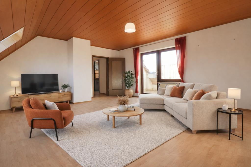 Helle Dachwohnung mit Tageslichtbad und Einbauküche - Photo 1