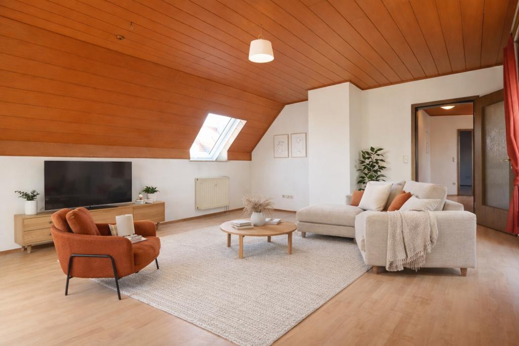 Helle Dachwohnung mit Tageslichtbad und Einbauküche - Photo 2