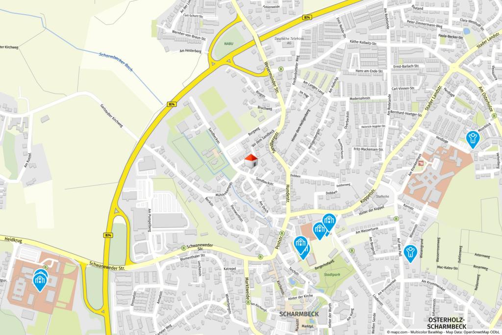 Geolyzer Kartenausschnitt