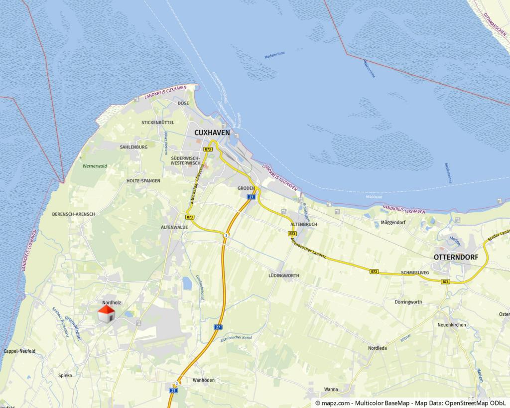 Geolyzer Kartenausschnitt