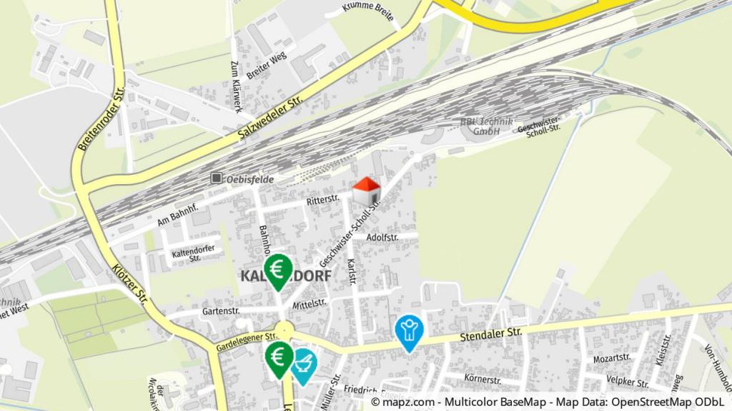 Geolyzer Kartenausschnitt