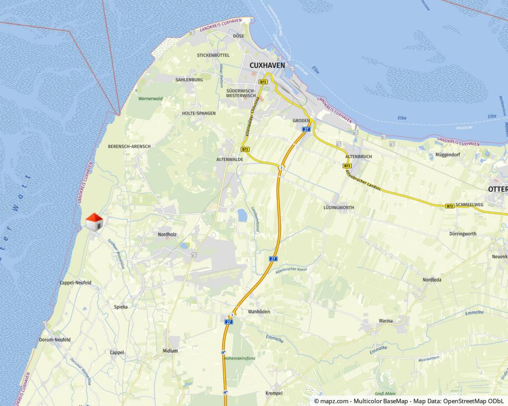 Geolyzer Kartenausschnitt