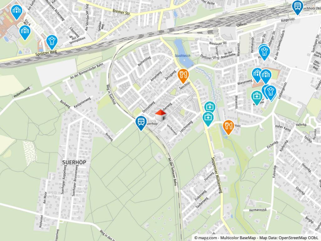 Geolyzer Kartenausschnitt