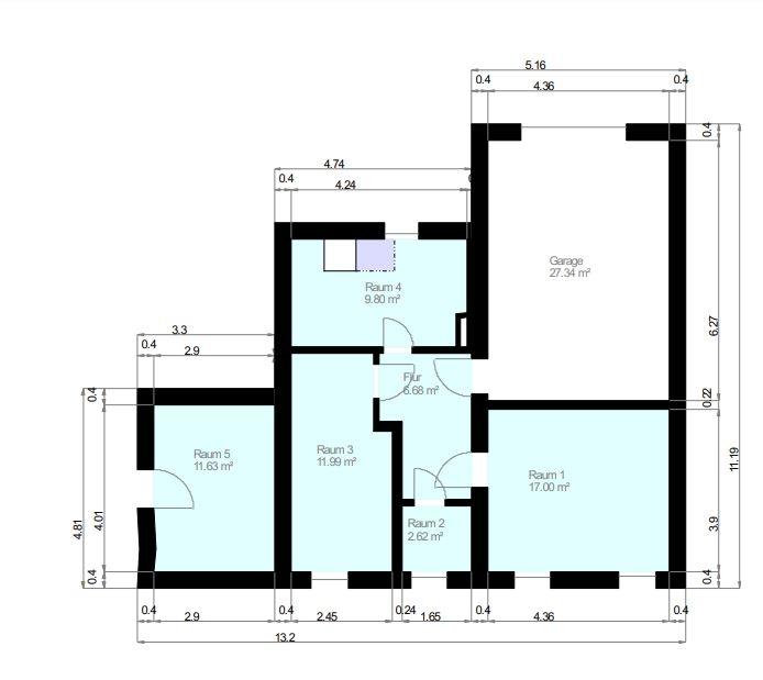 Grundriss EG Wohnhaus