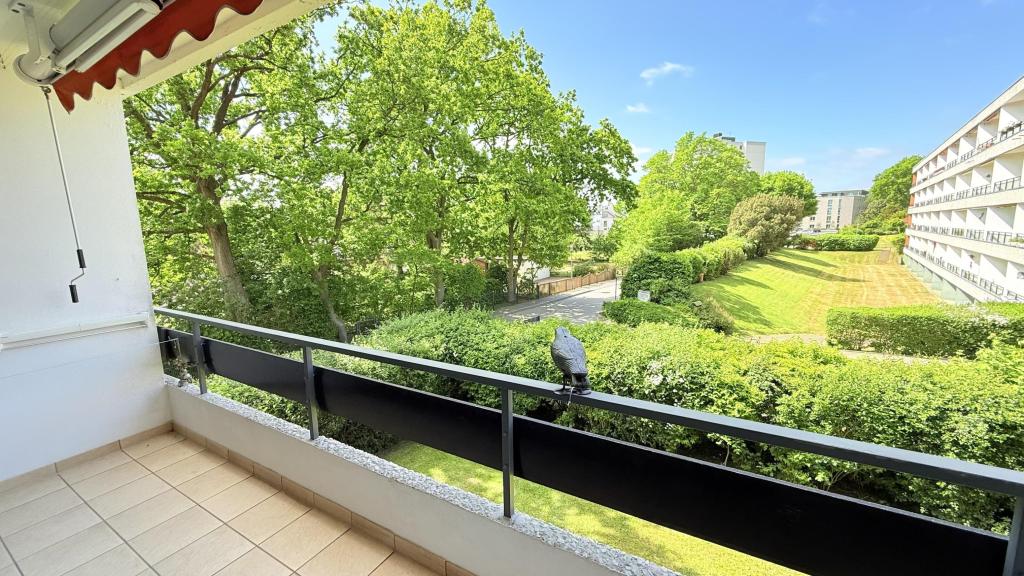 Blick vom Balkon