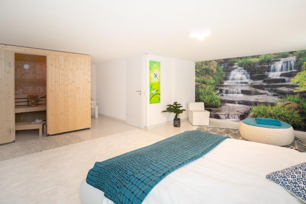 Gästezimmer und Sauna Kellergeschoss