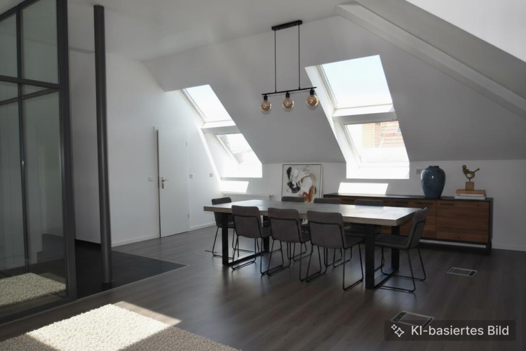 Stilvolle 2-Zimmer-Dachgeschosswohnung mit Loftcharakter in zentraler Lage von Dreieich-Sprendlingen - Photo 2