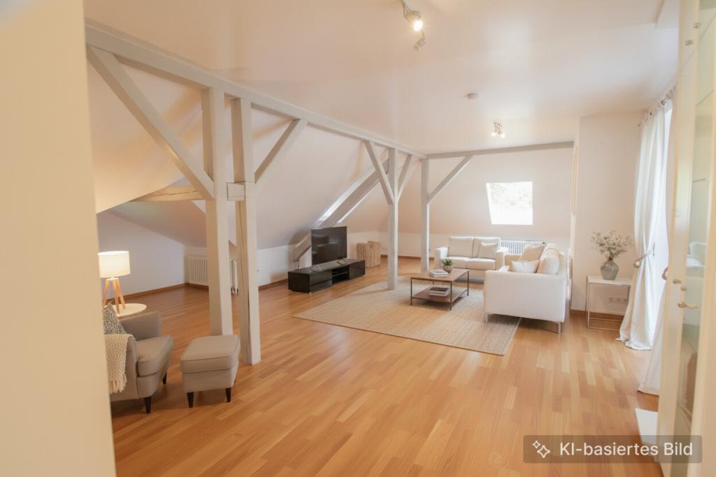 Exklusive 2-Zimmer-Dachgeschosswohnung mit großer Dachterrasse in historischer Villa in Egelsbach - Photo 1