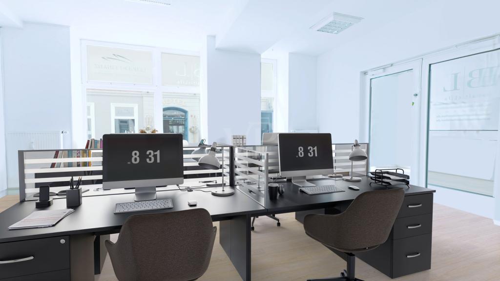 Schaufensterbereich digital möbliert