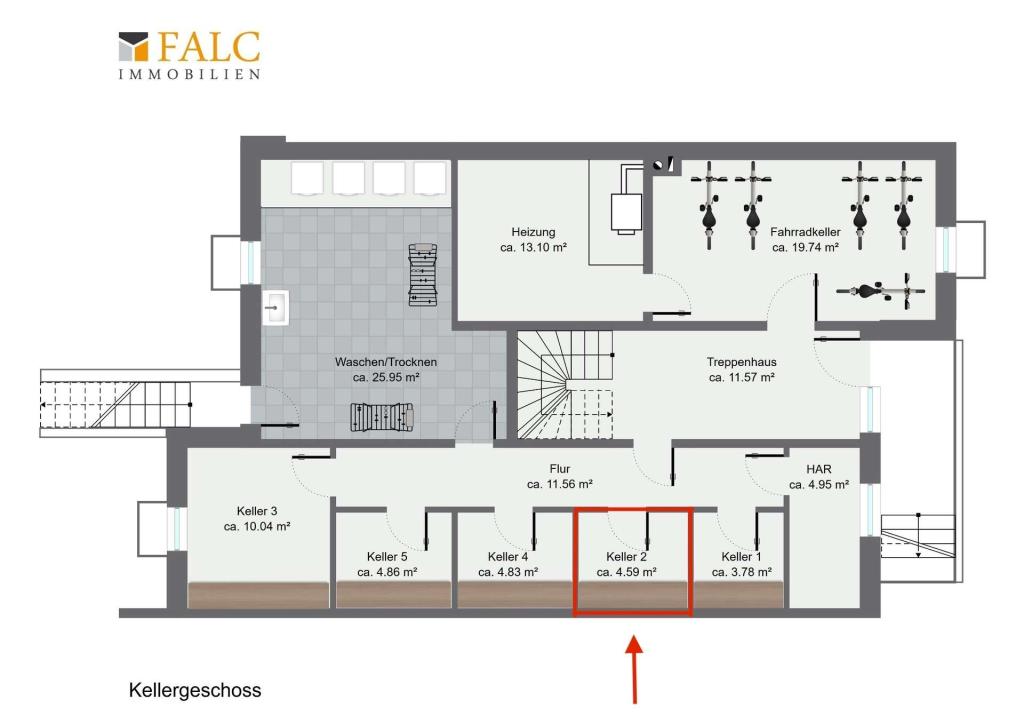 2-Zimmer-Erdgeschosswohnung mit Terrasse & grünem Garten mit Südausrichtung und Einbauküche - Foto 5