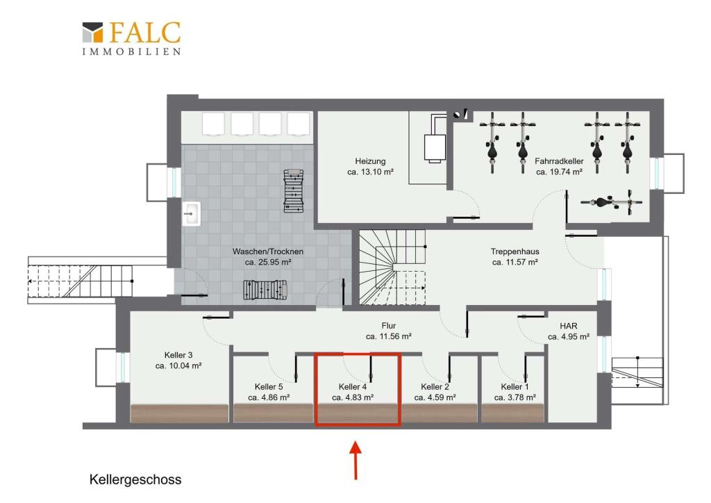 2-Zimmer-Wohnung im Obergeschoss mit Süd-Balkon und Einbauküche - Foto 5
