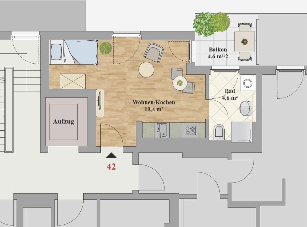 ERSTBEZUG - 1,0-ZIMMER WOHNUNG - Foto 5