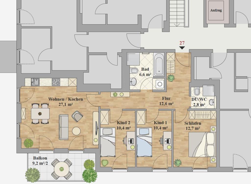 ERSTBEZUG - 4,0-ZIMMER WOHNUNG - Photo 5