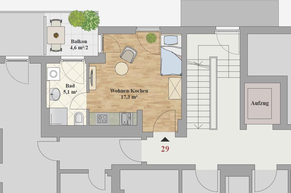 ERSTBEZUG - 1,0-ZIMMER WOHNUNG - Foto 5