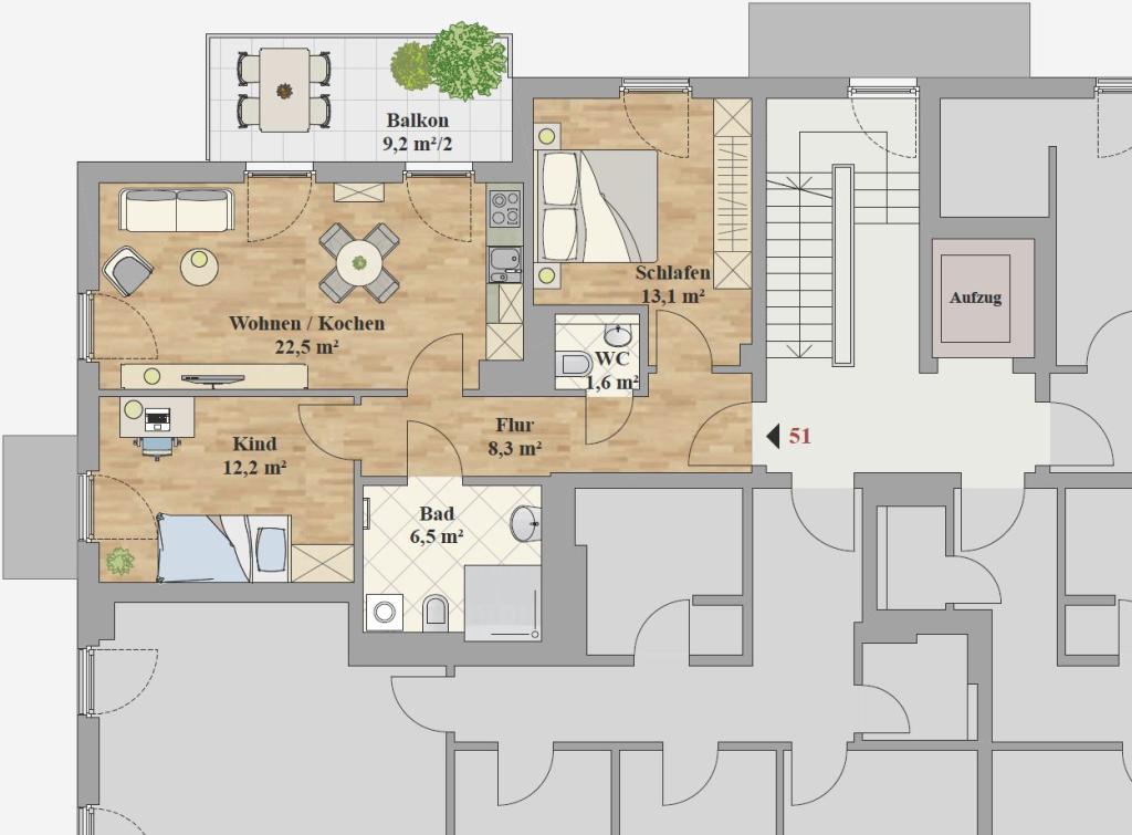 ERSTBEZUG - 3,0-ZIMMER WOHNUNG - Foto 5
