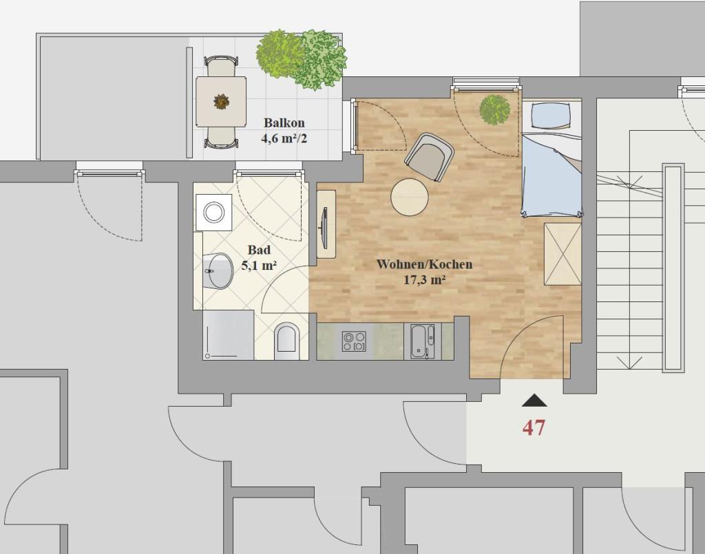 ERSTBEZUG - 1,0-ZIMMER WOHNUNG - Foto 5